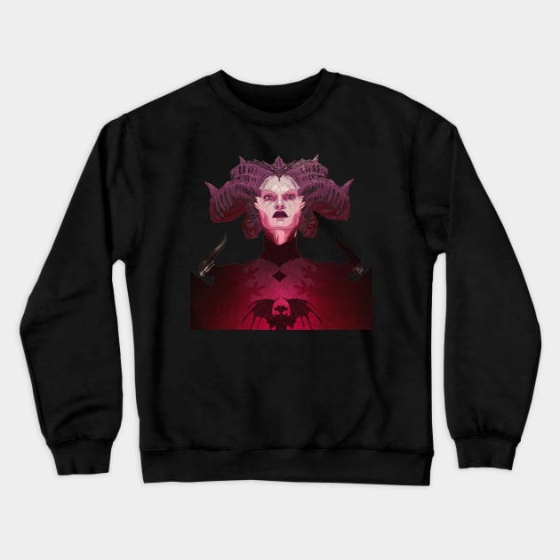 Diablo IV Crewneck Sweatshirt by shadowNprints